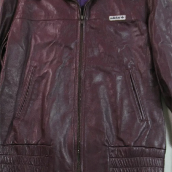 • VINTAGE • 70s • ADIDAS • RARE • Pierre • LEATHER bomber jacket - Picture 7 of 8